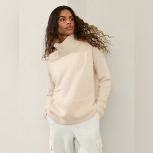 Athleta Alpine Cashmere/Merino Sweater - Size M - colour Bone